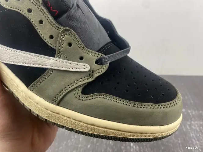 Rep TBkick OG SP 1 SCOTT OLIVE' AIR DM7866-002 X TRAVIS LOW 'BLACK JORDAN 0517